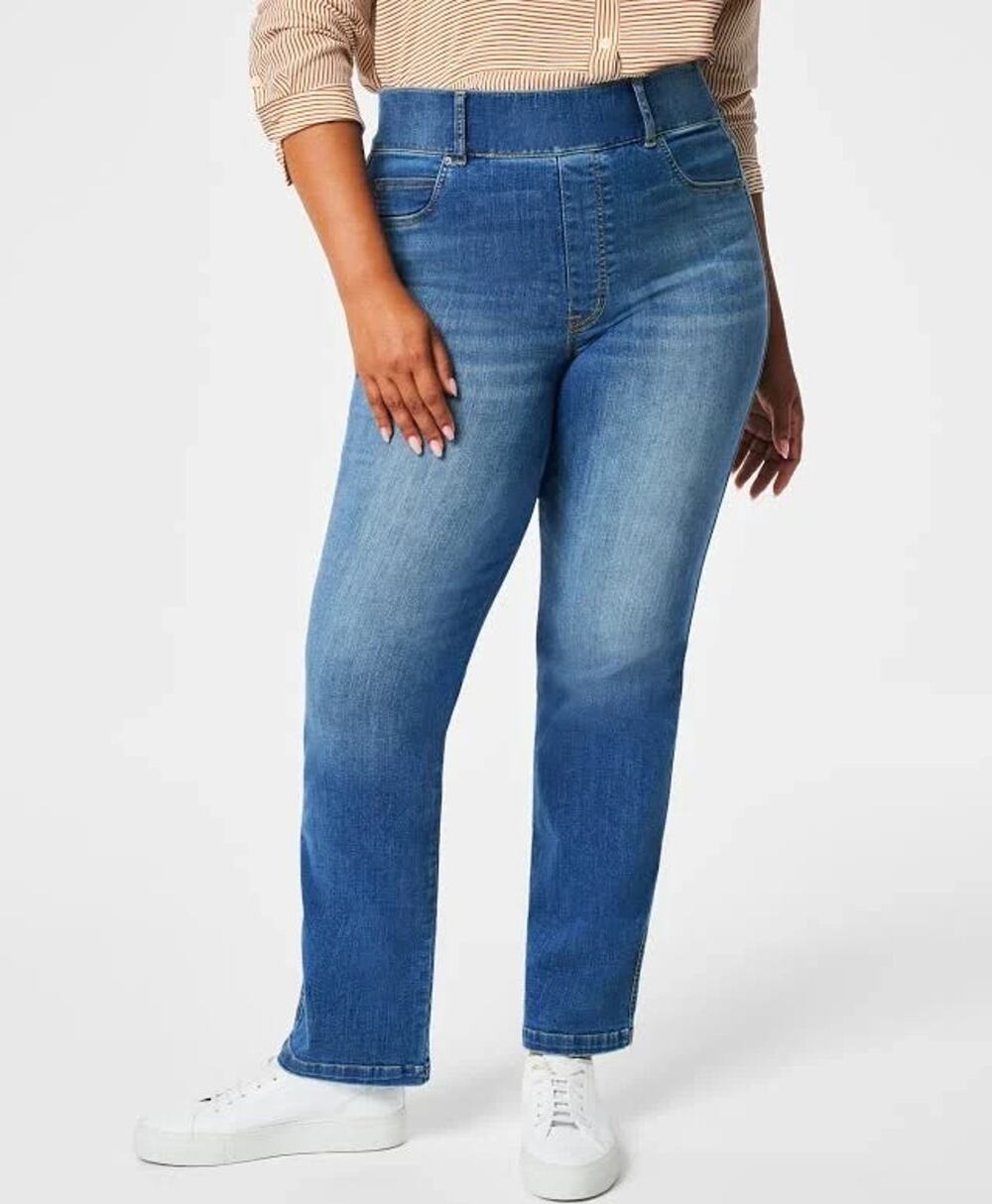 Spanx Straight Leg Jeans Vintage Indigo Womens 3X
